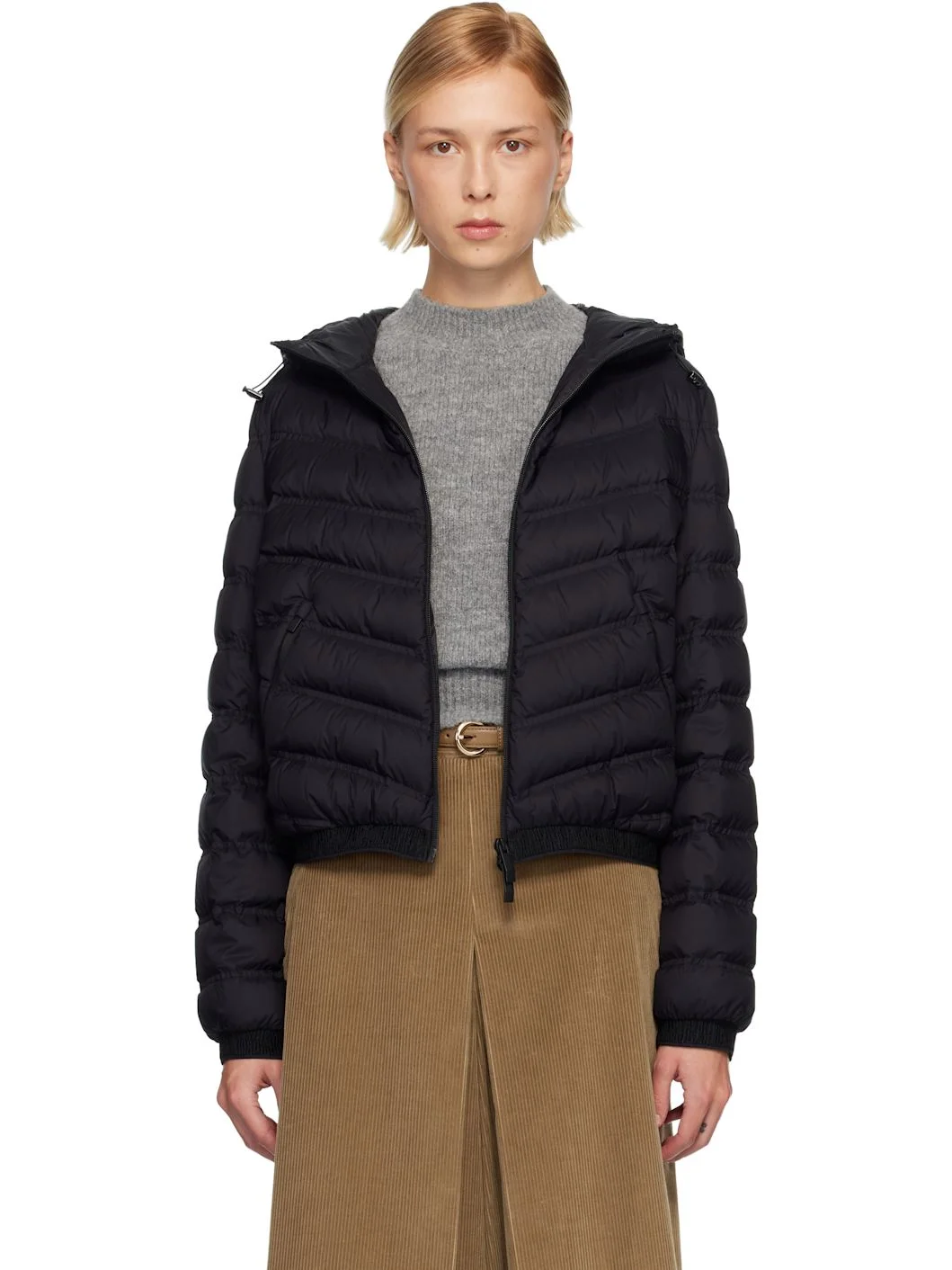 Black Pandelon Down Jacket - 1