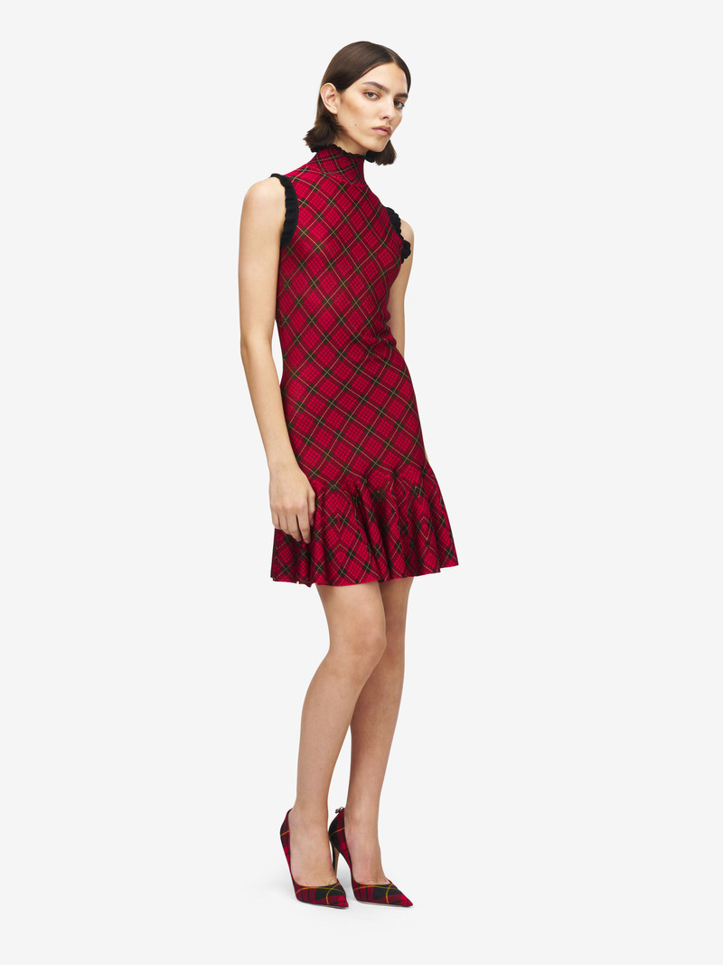 Tartan Jacquard Mini Dress 3