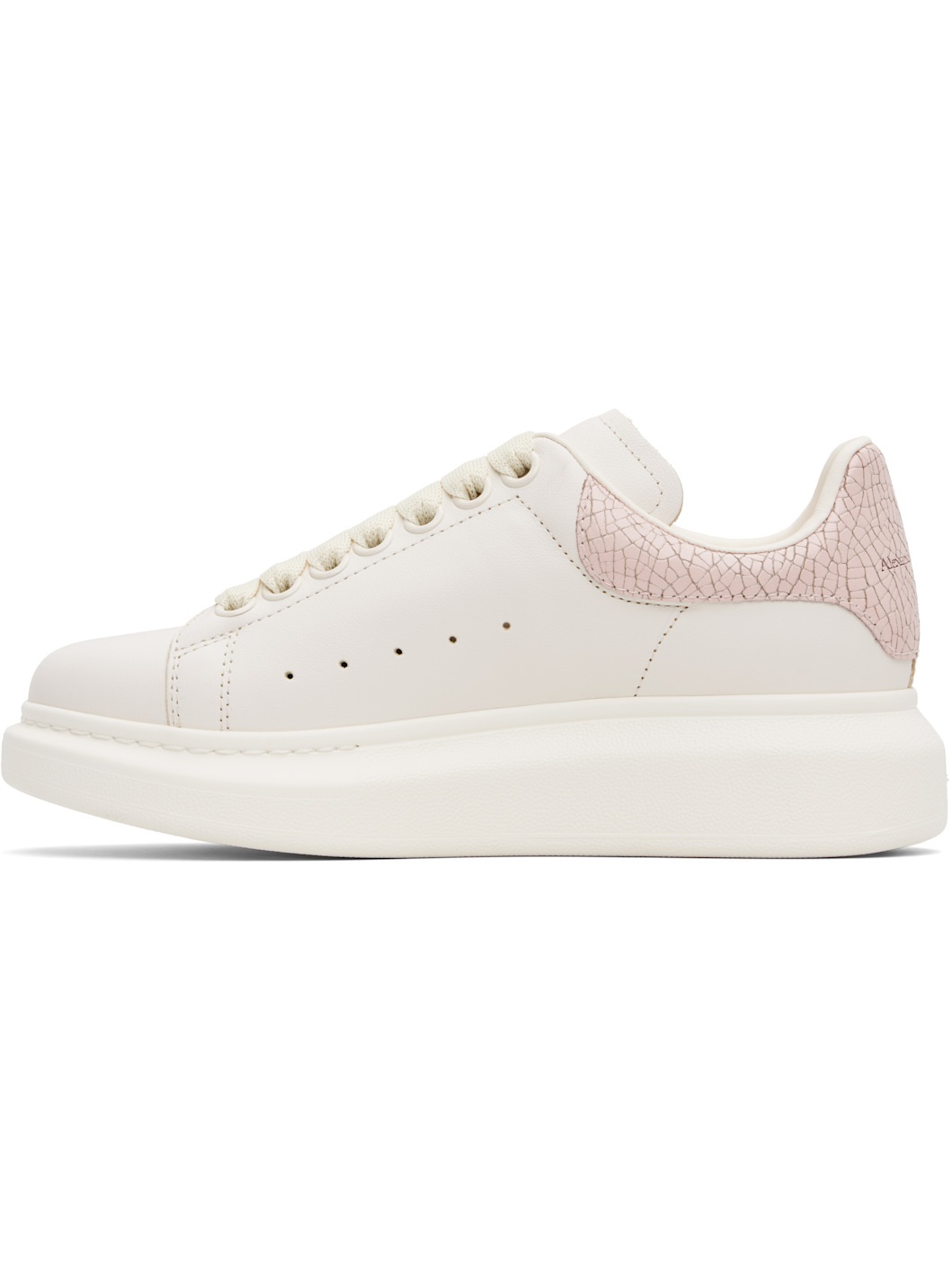 Off-White & Pink Oversized Sneakers - 3