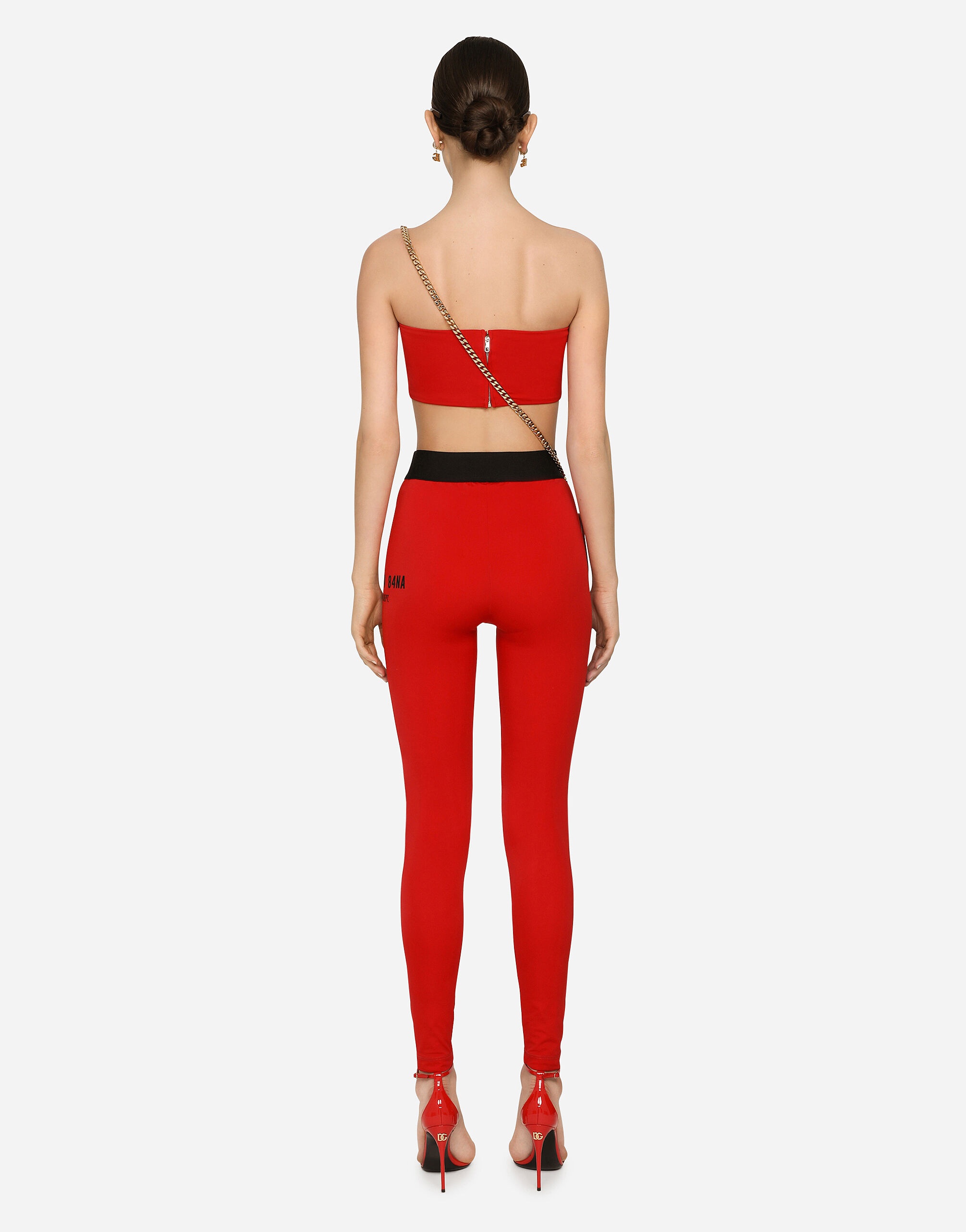 Spandex jersey leggings with elasticated band DGVIB3 - 3