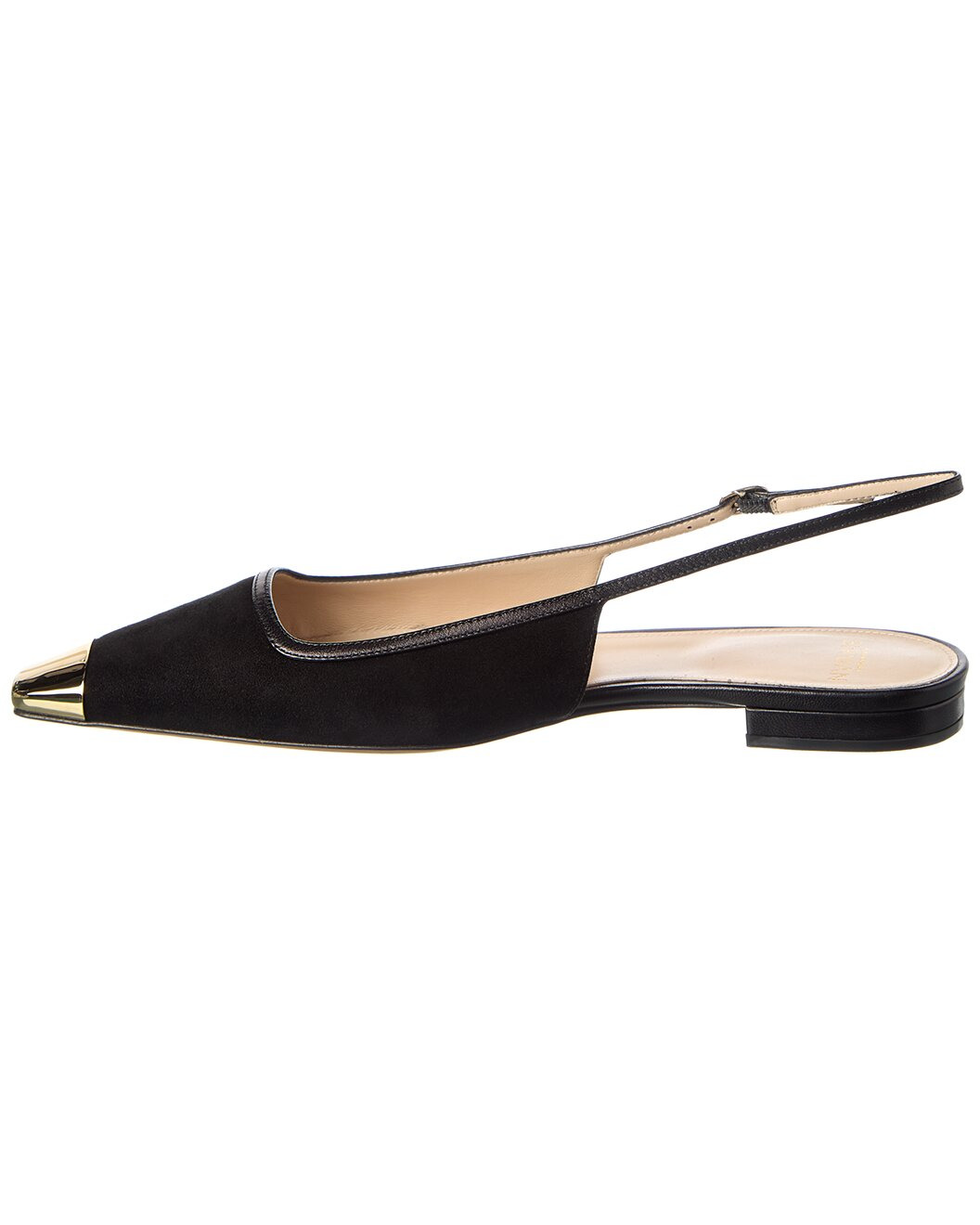 Alexandre Birman Olivia Suede & Leather Slingback Flat - 2