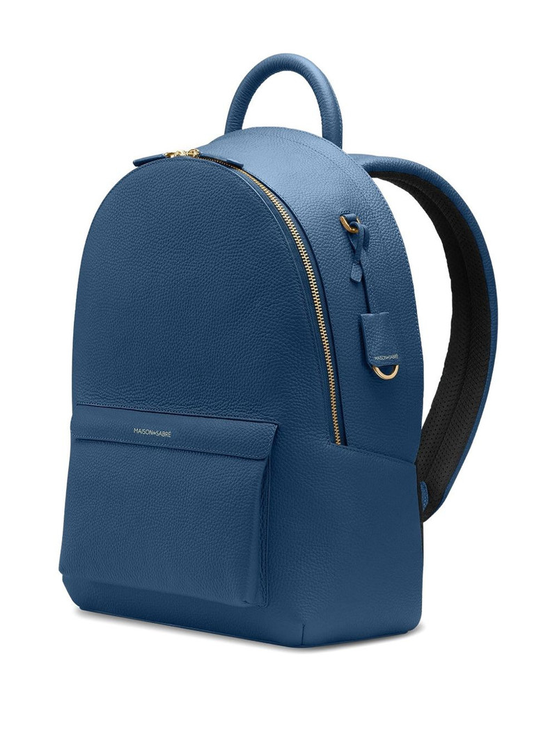 zip leather backpack 3