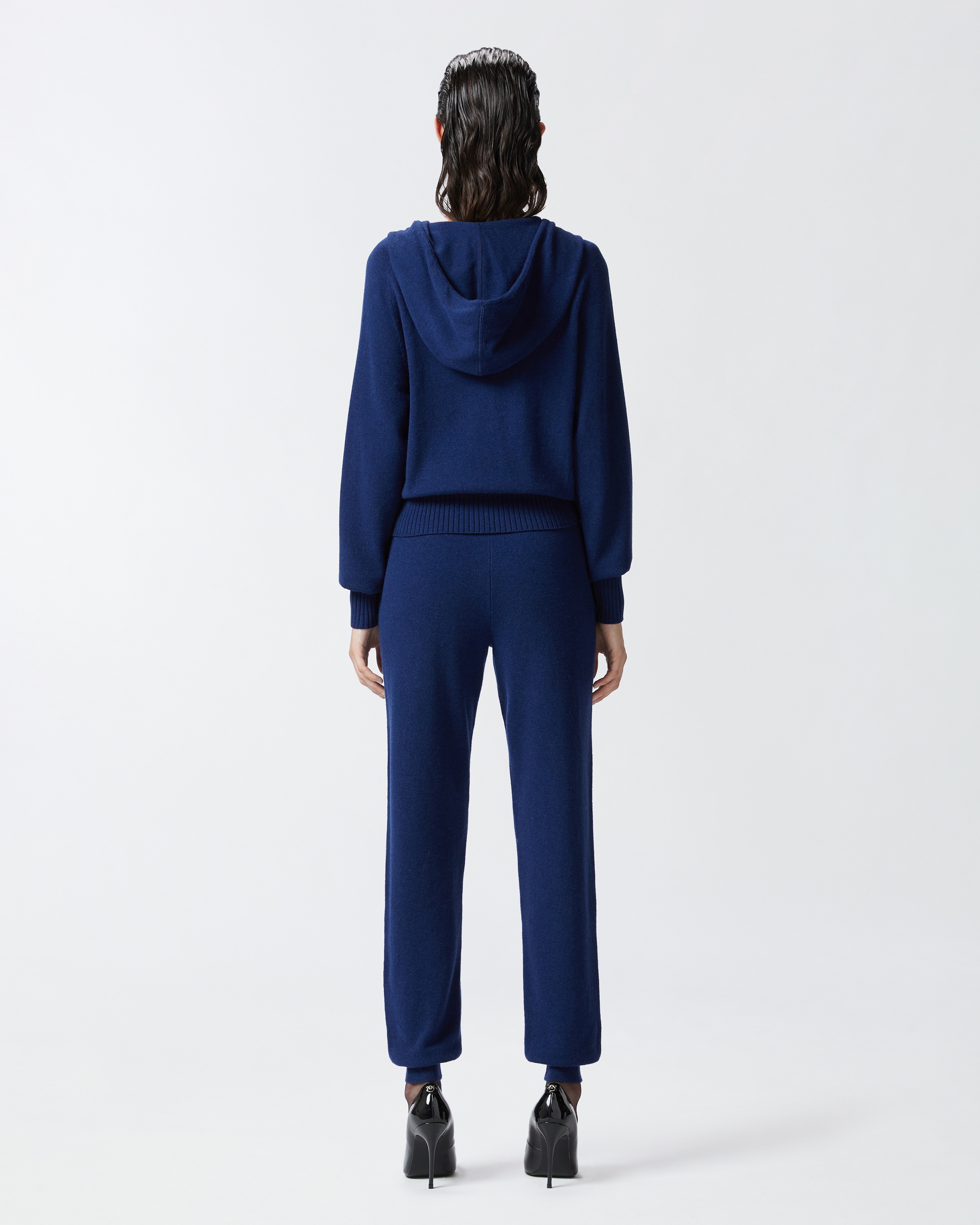 CASHMERE-BLEND HOODIE WITH ZIP - 4