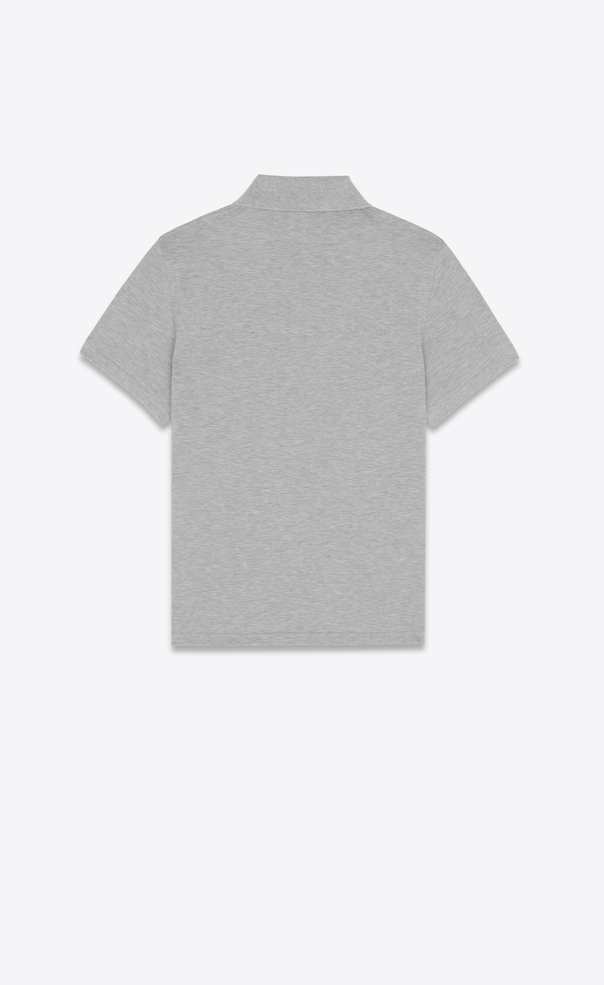 monogram polo shirt in cotton piqué - 3