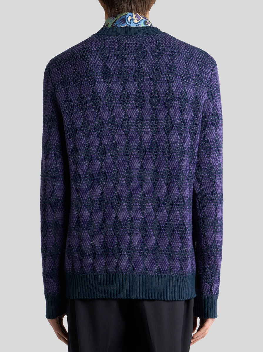 WOOL JACQUARD SWEATER - 5
