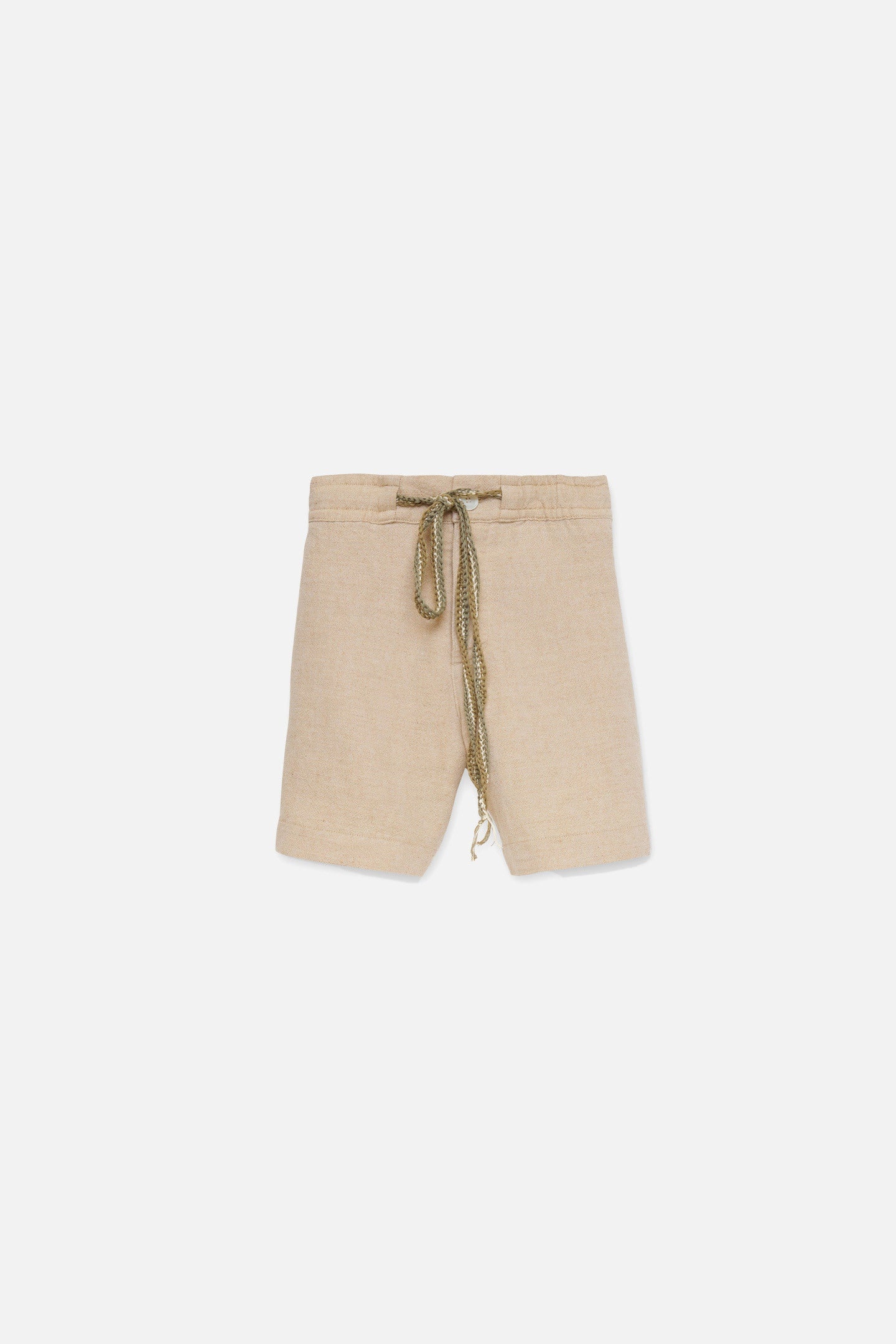 CHAMBRAY DRAWSTRING SHORT - 1