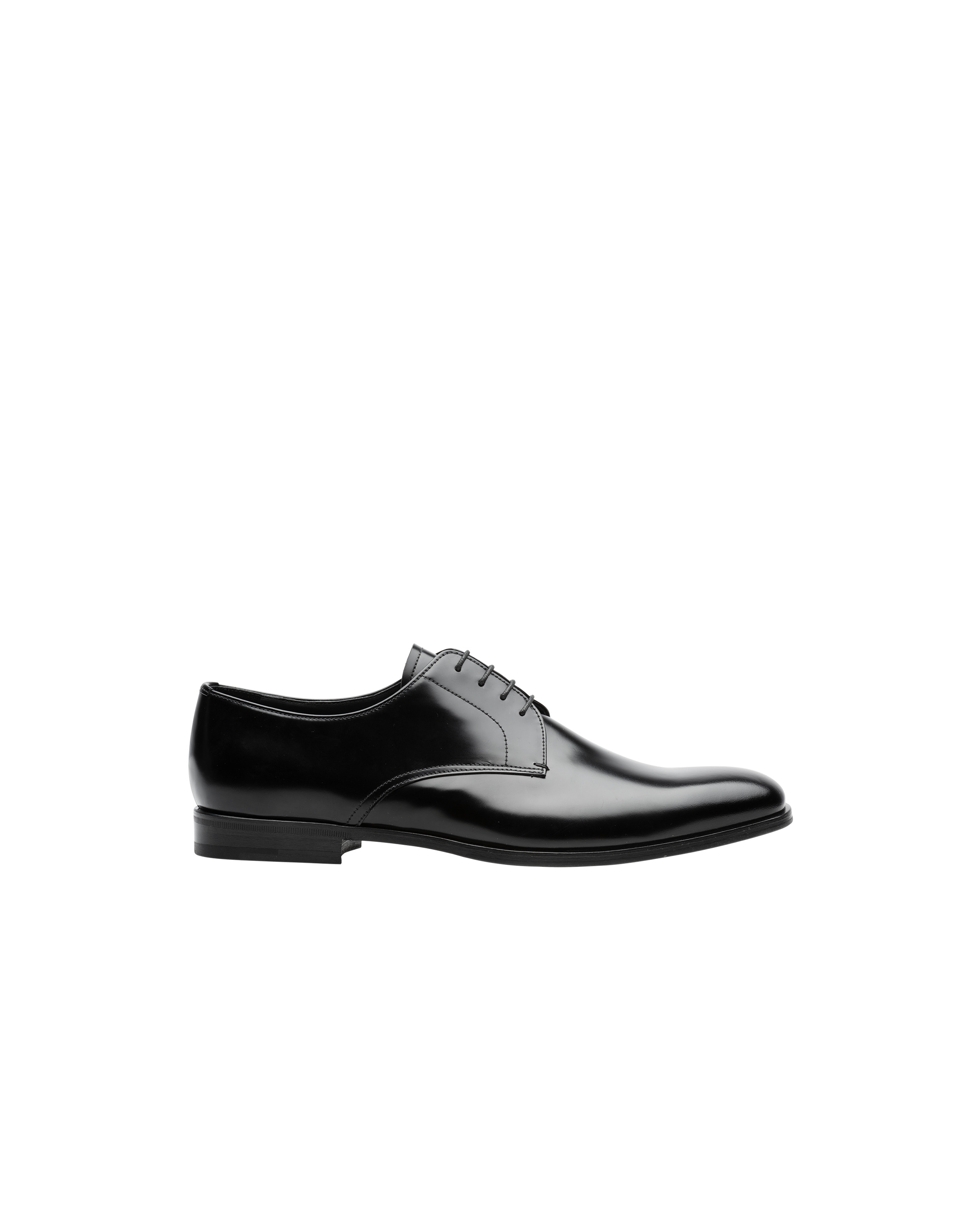Brushed leather derby shoes - 2