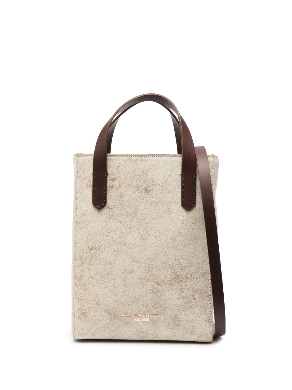 washed-effect tote bag - 1