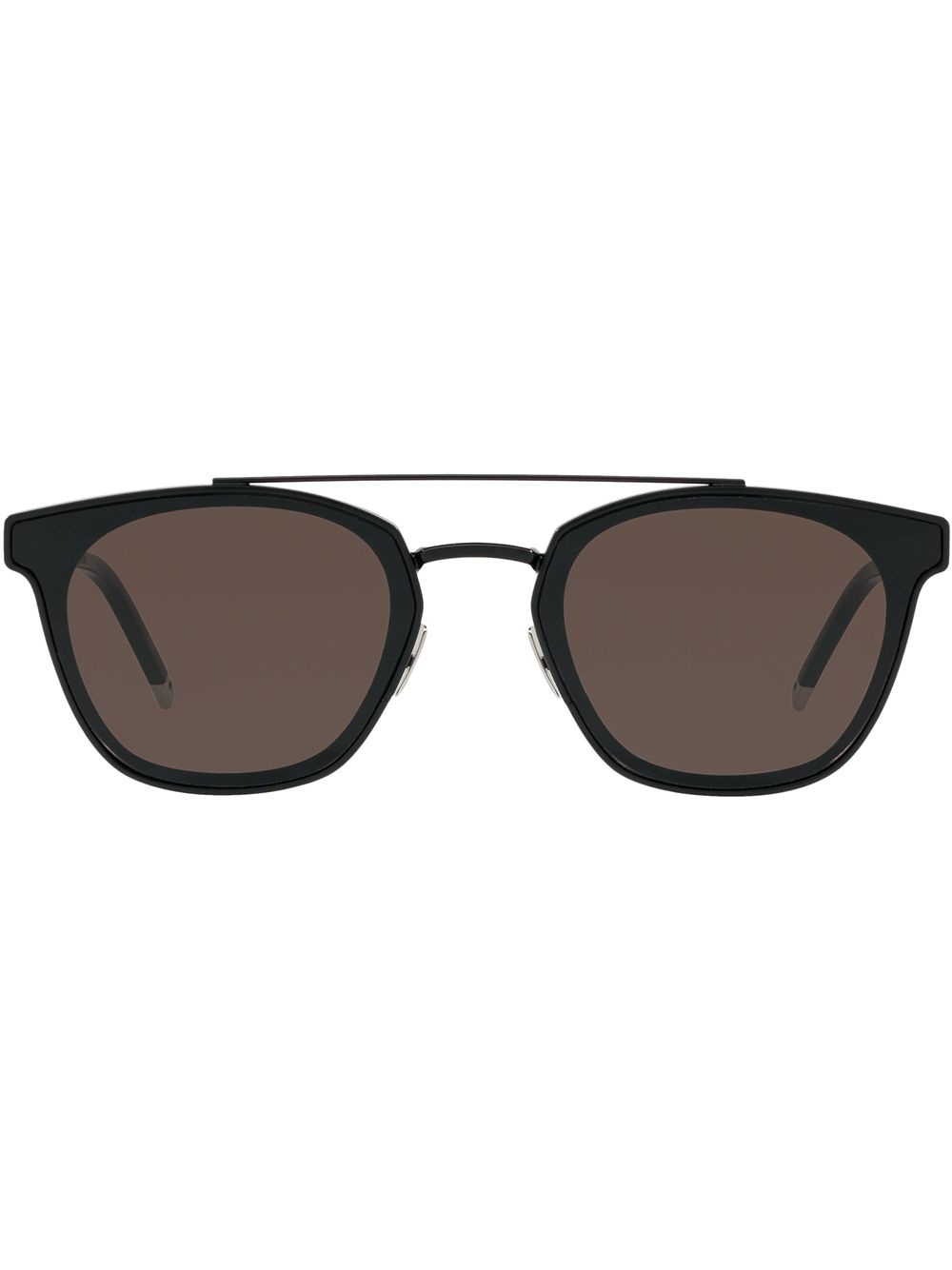 double-bridge round sunglasses - 1