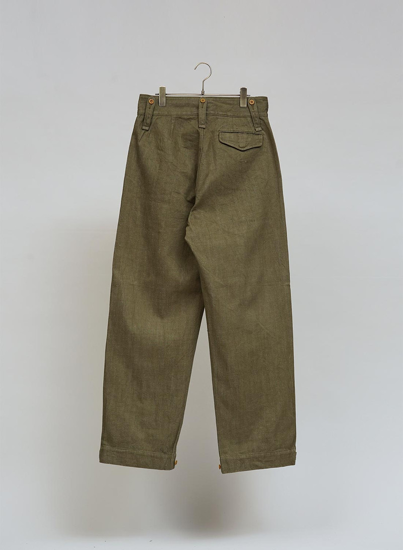 British Army Pant Loose Denim in Green 5