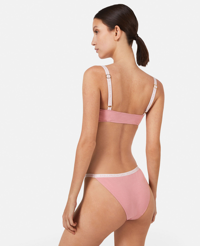 Logo Tape Soft Cup Underwired Bra 3