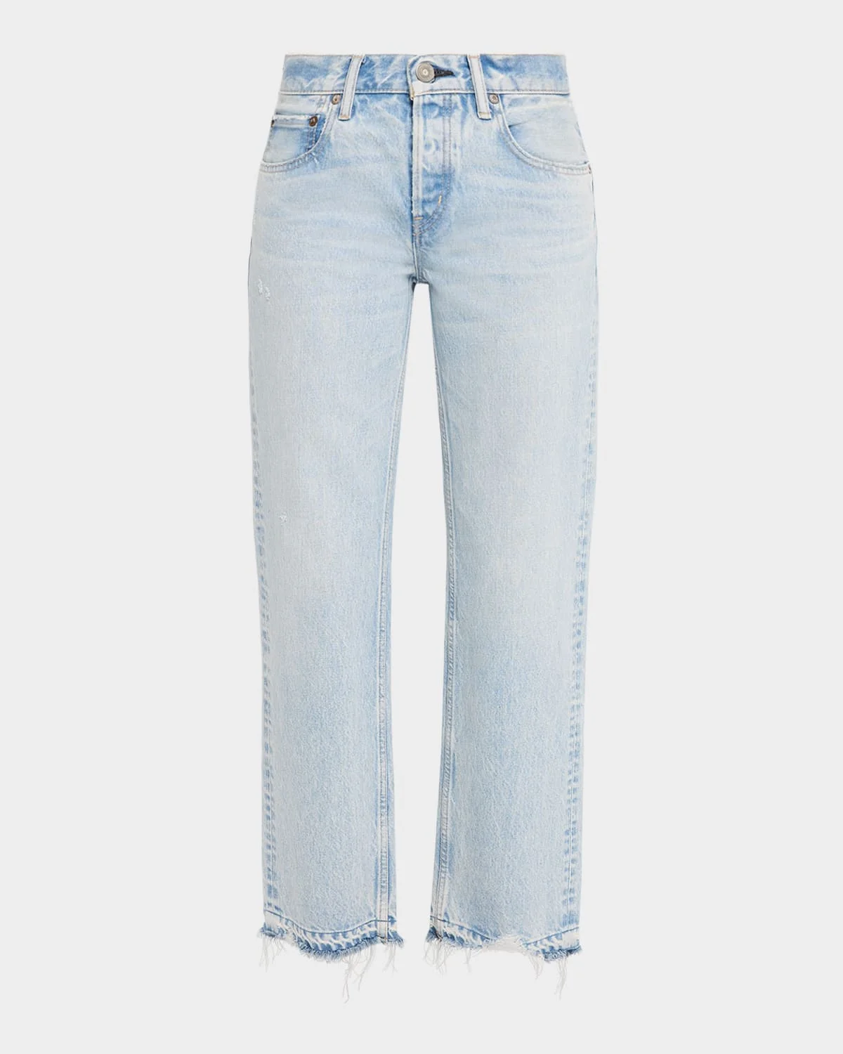Low-Rise Straight-Leg Jeans - 1