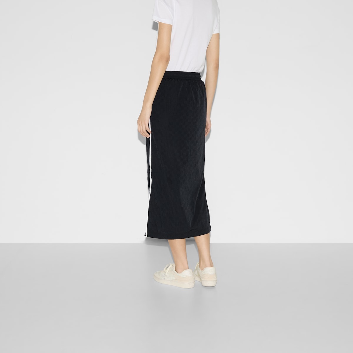 GG nylon midi skirt - 4