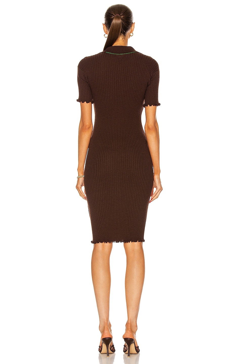 Wool Lightweight Rib Dress - 3