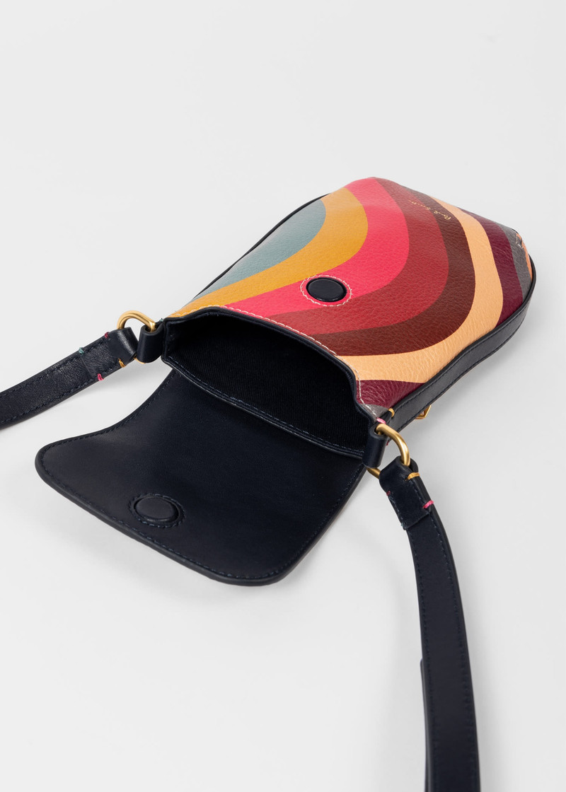 Leather 'Swirl' Phone Pouch 5