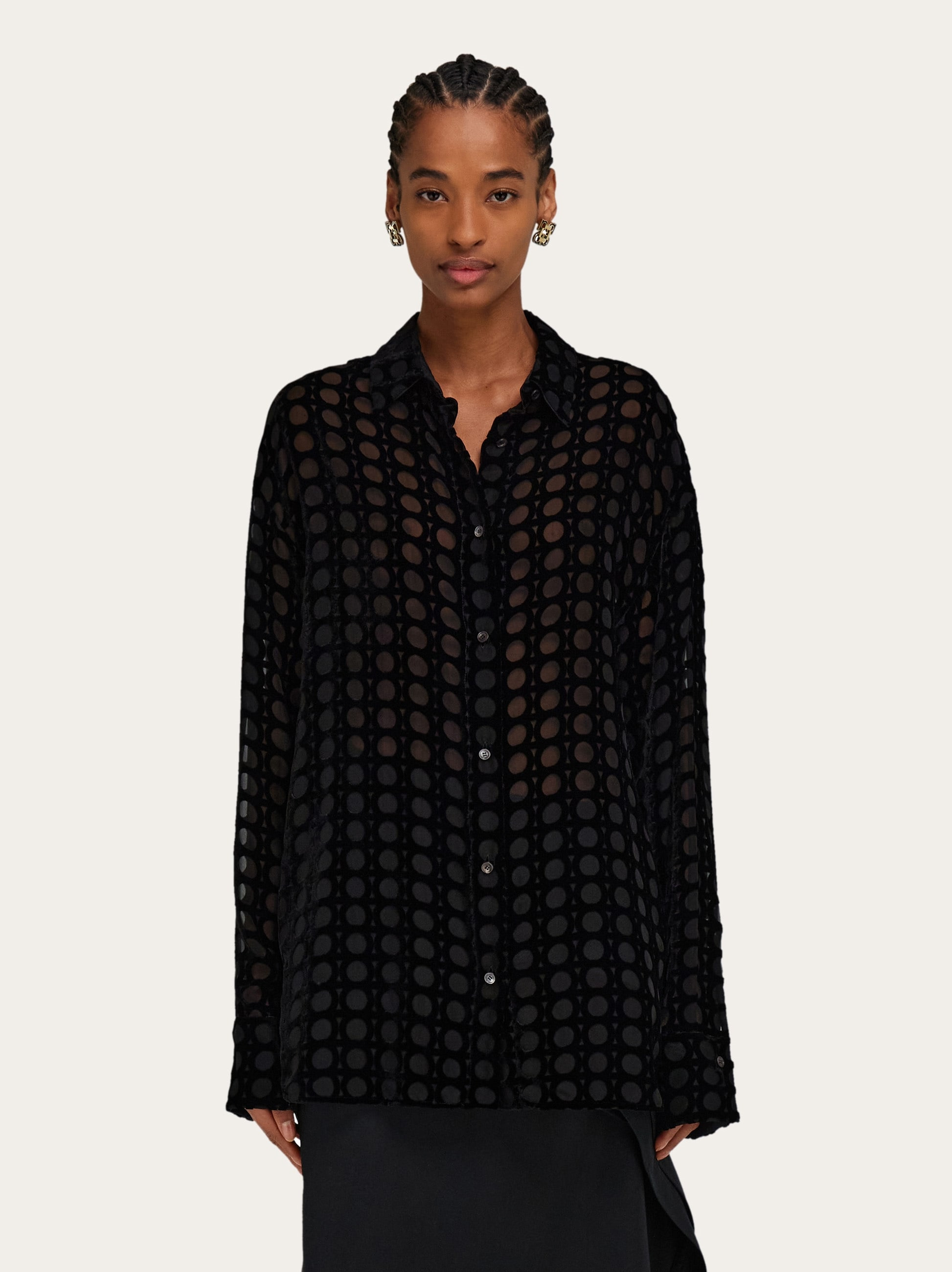Devoré velvet shirt - 2
