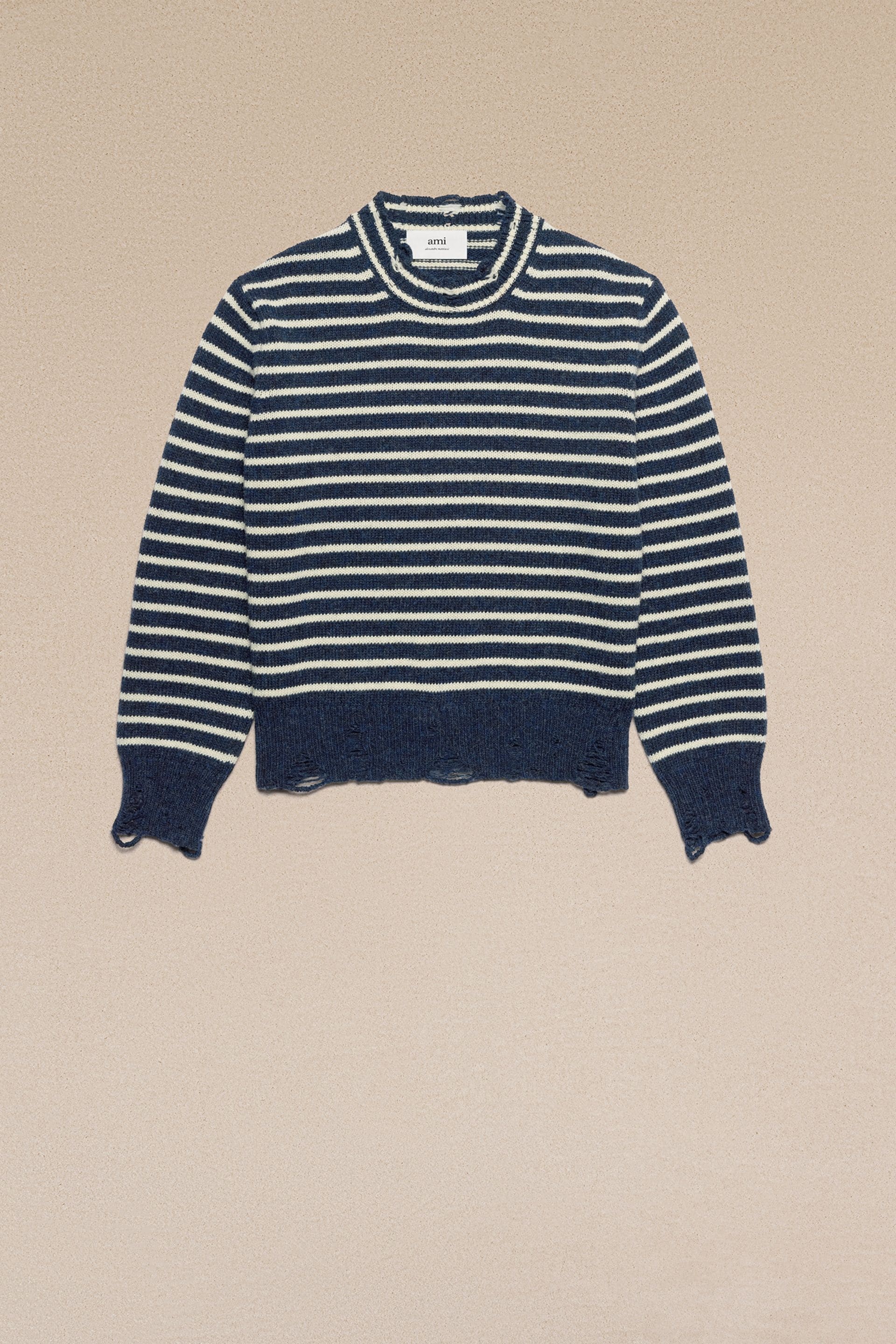 Striped Sweater With Cut Out Details - 3