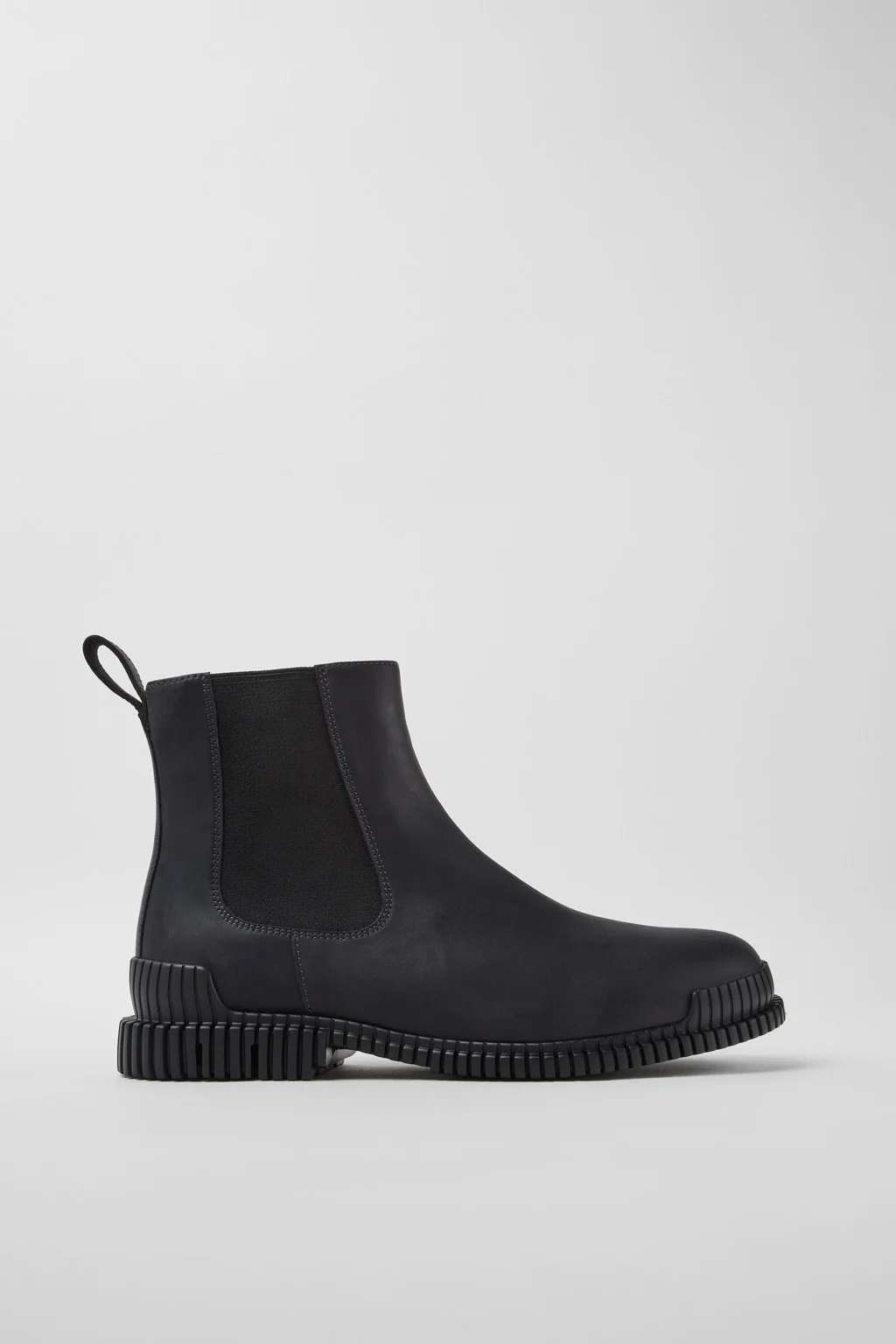 Pix Gray Leather Ankle Boots for Men. - 1