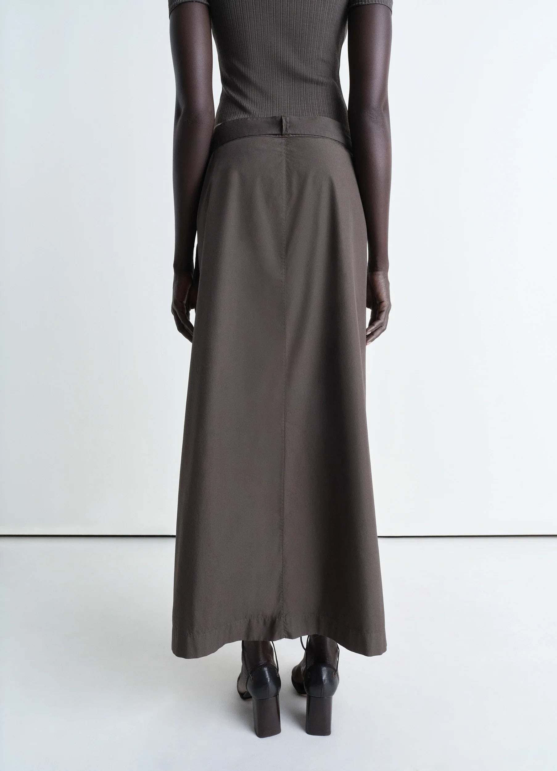 BUTTONED LONG SKIRT - 3