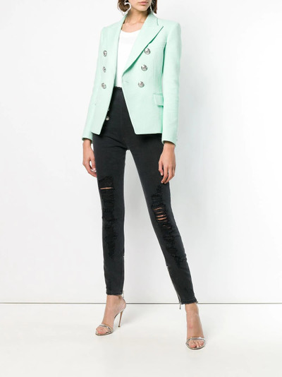 Balmain destroyed skinny jeans outlook