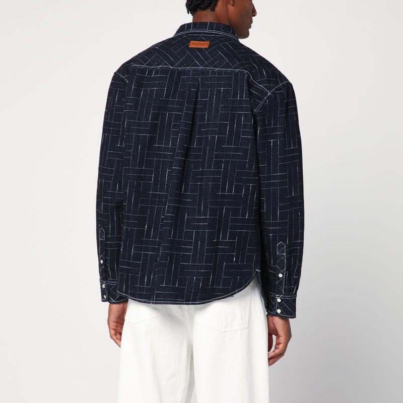 Kenzo Kenzo Waves Blue Shirt Men - 2