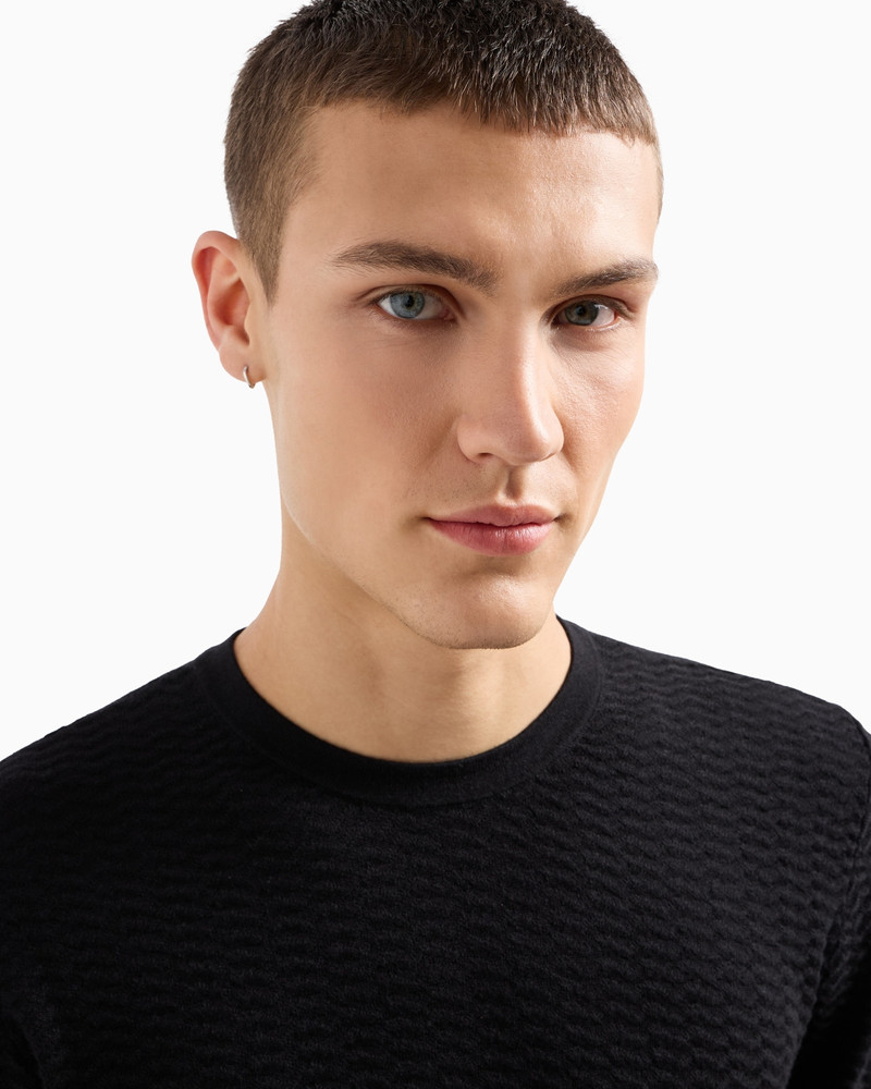 ASV embossed patterned Lyocell-blend jumper 5