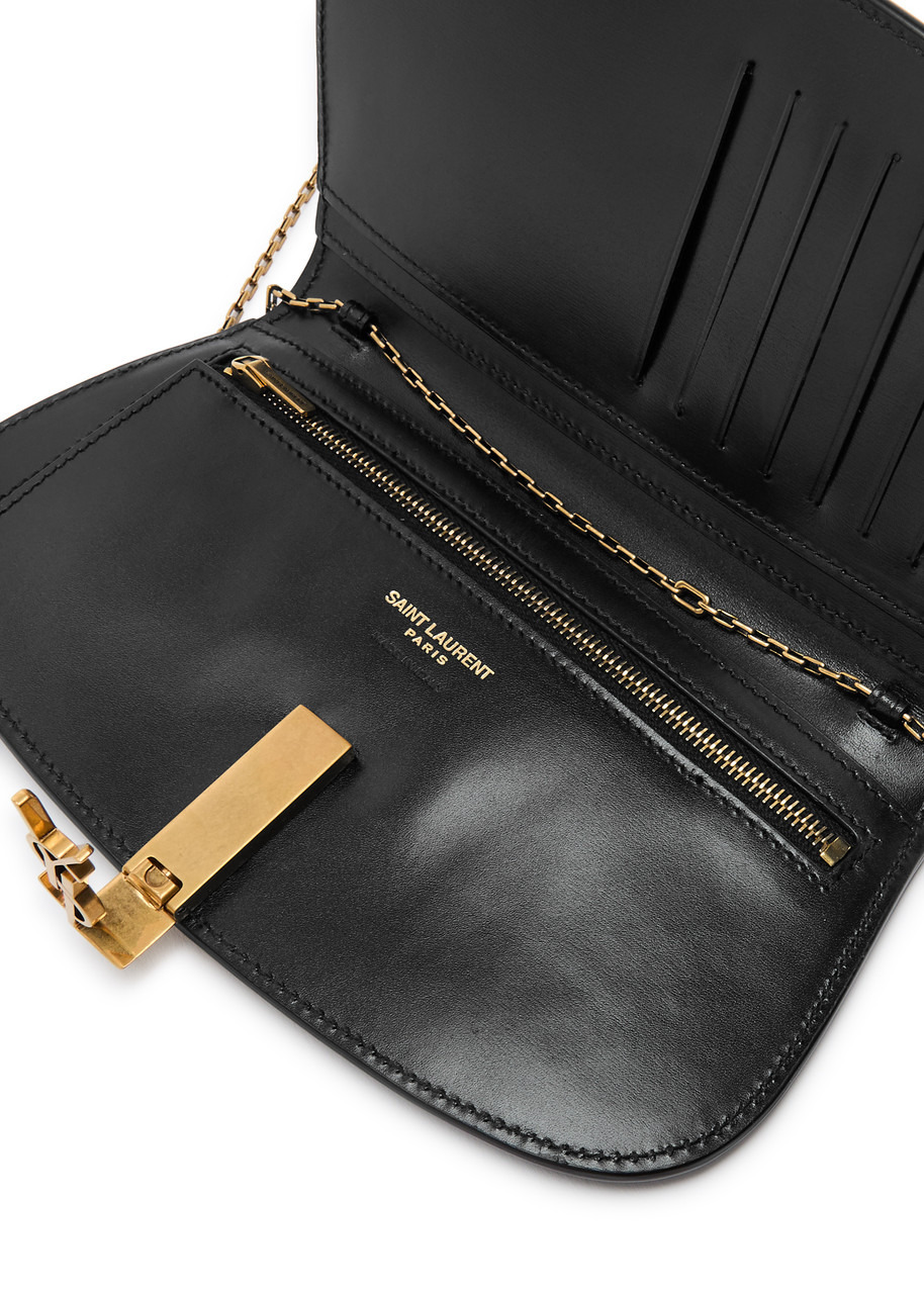 Saint Laurent Demilune Leather Wallet-on-chain - 4