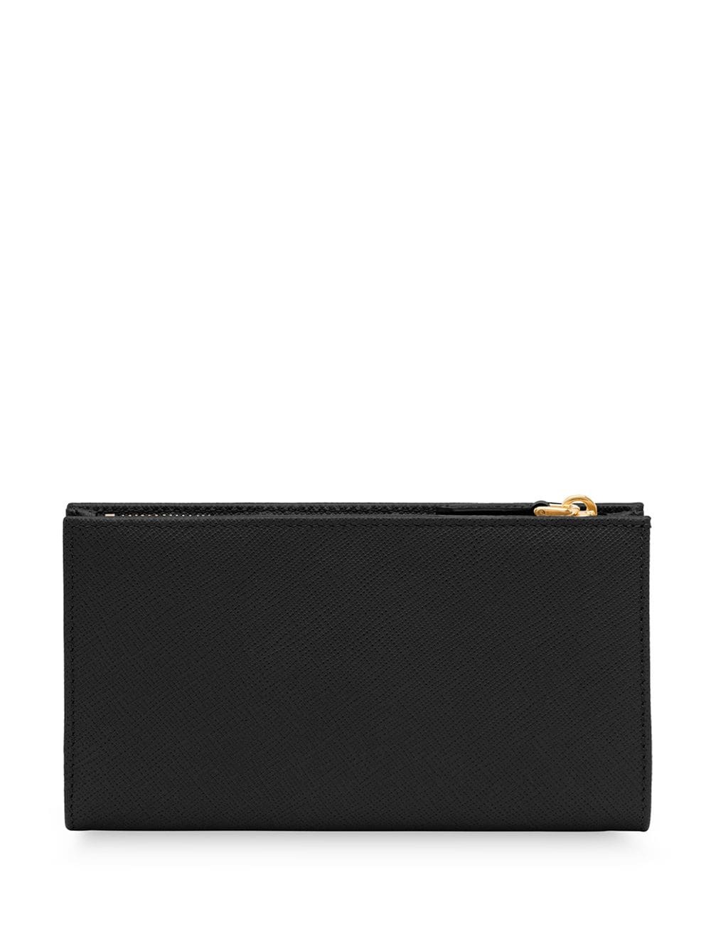 logo-plaque zipped wallet - 2