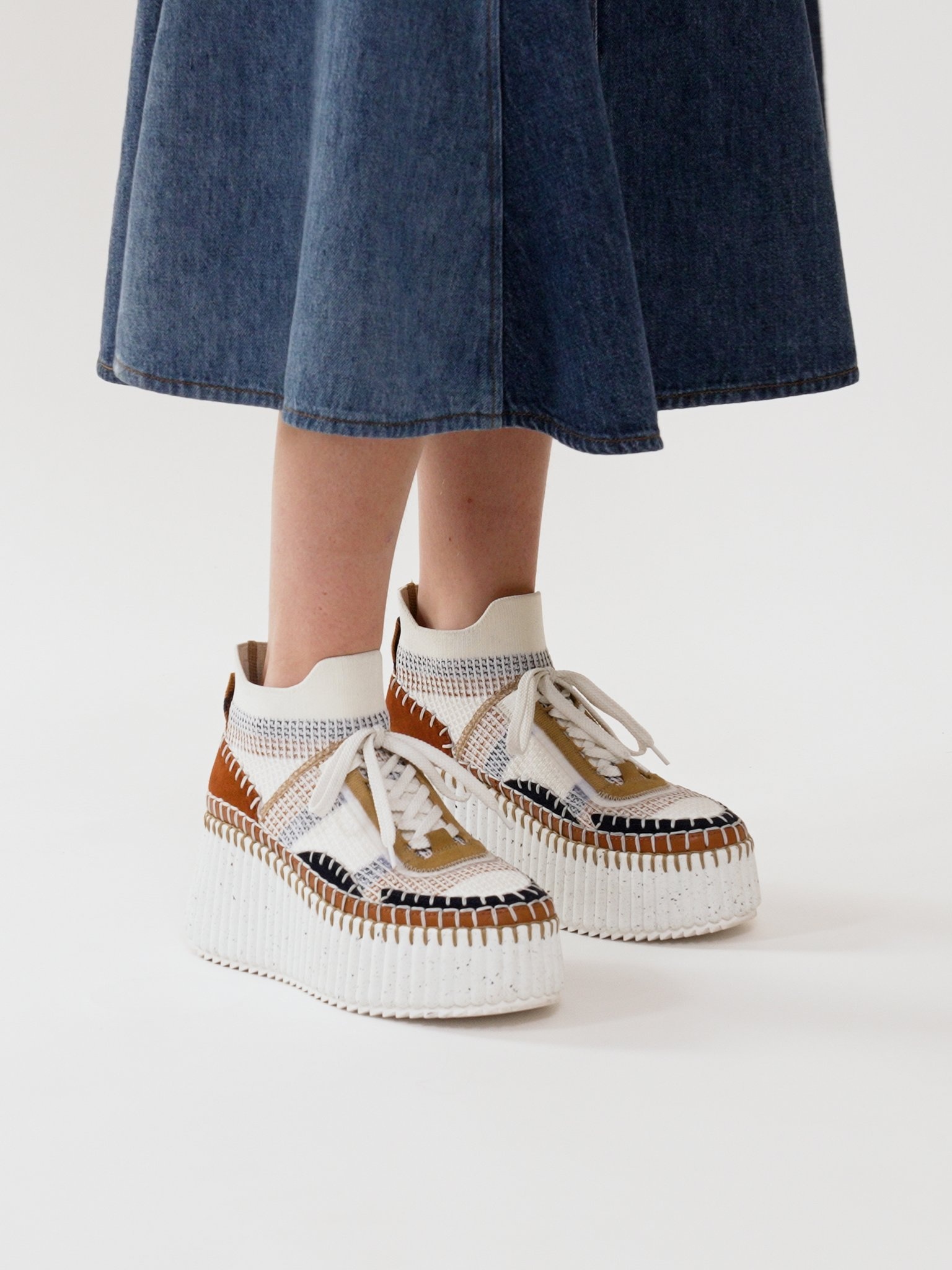 Chloé NAMA WEDGE SNEAKER | REVERSIBLE