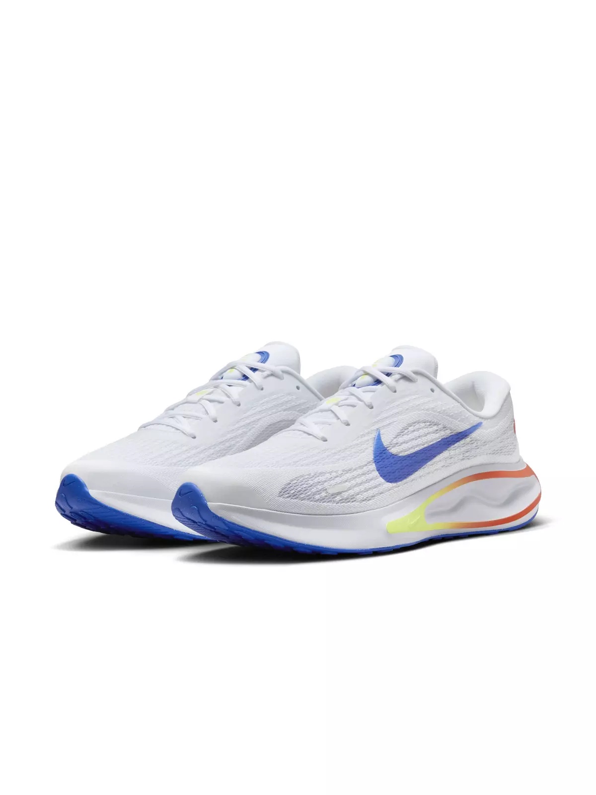 Journey Run "Football Grey/White/Light Wild Mango/Racer Blue" Men's Running Shoe - 3