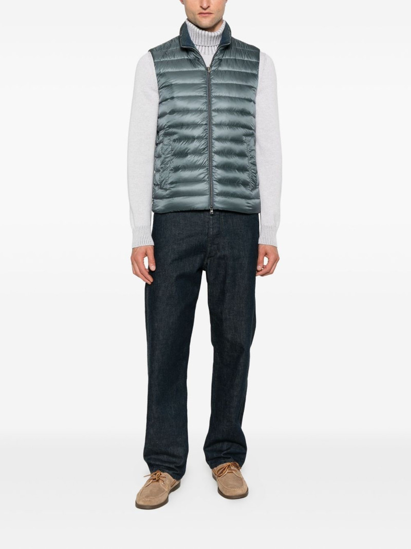 Herno quilted sleeveless vest outlook