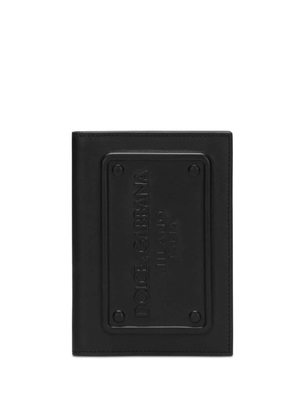 logo-embossed leather wallet - 1