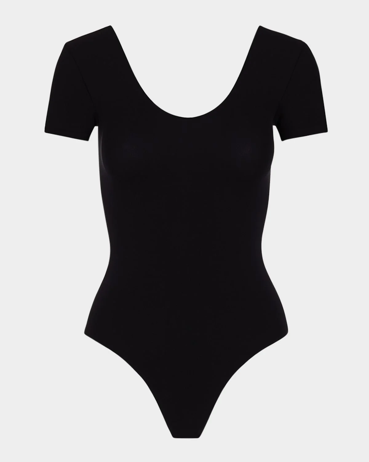 Ballet Scoop-Neck Microfiber Bodysuit - 1