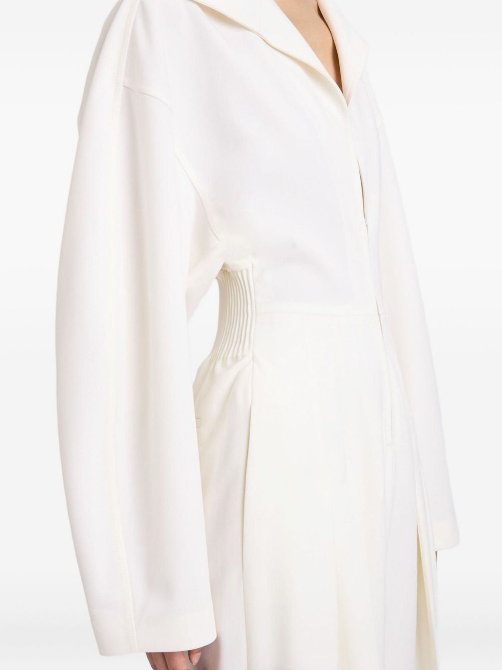 pleated tab-detail jumpsuit - 5