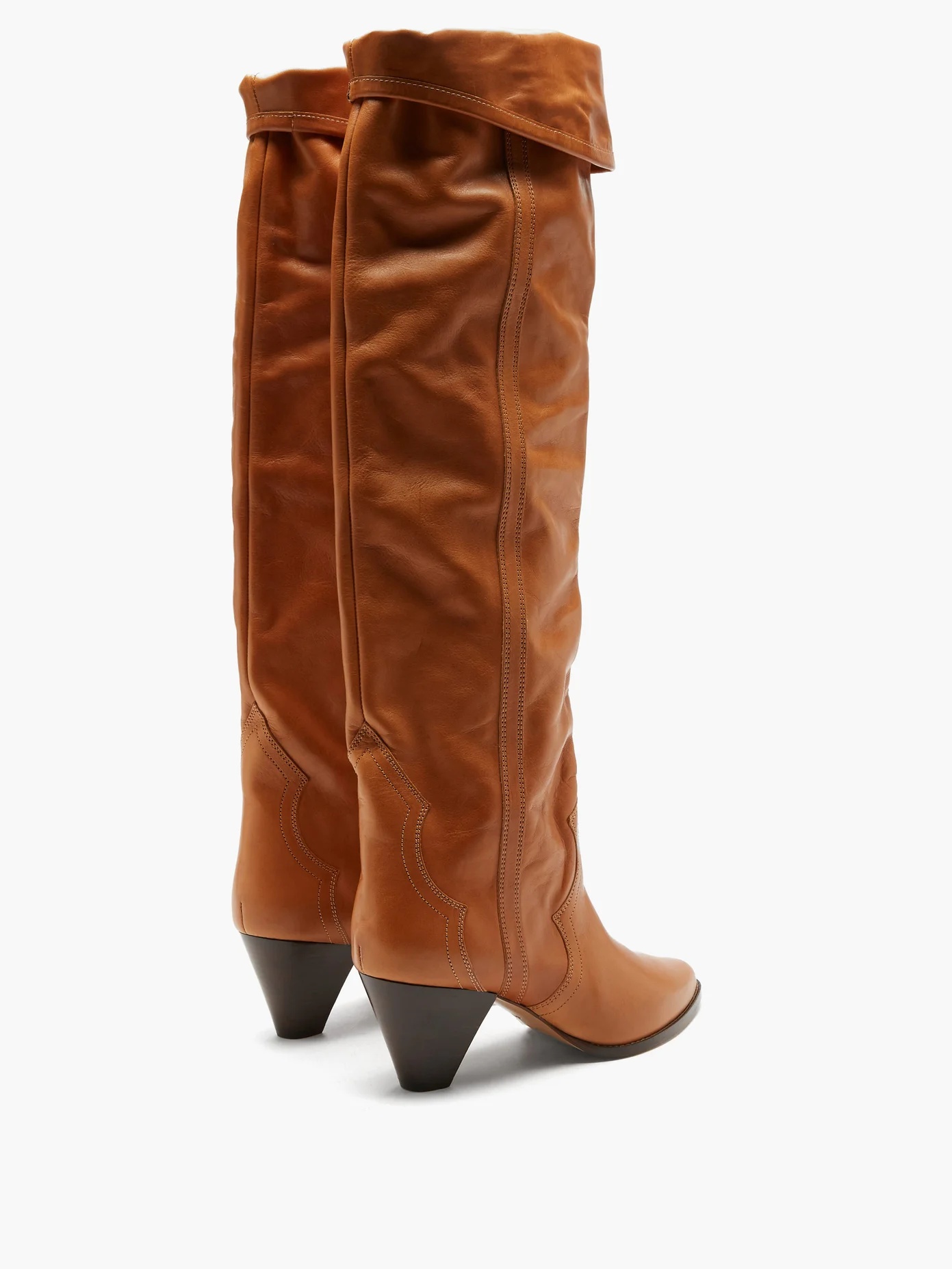 Remko leather over-the-knee boots - 4