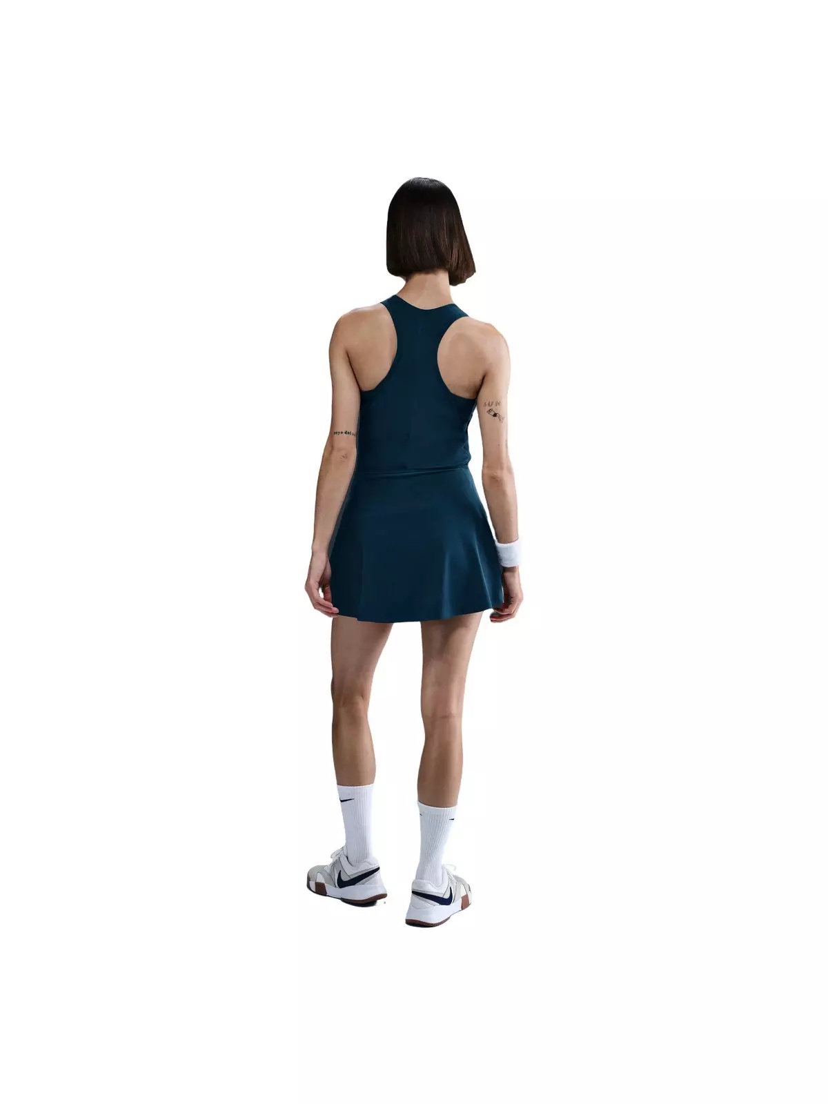 Women's Dri-FIT Victory Mid-Rise Short Flouncy Tennis Skirt -Navy - 4