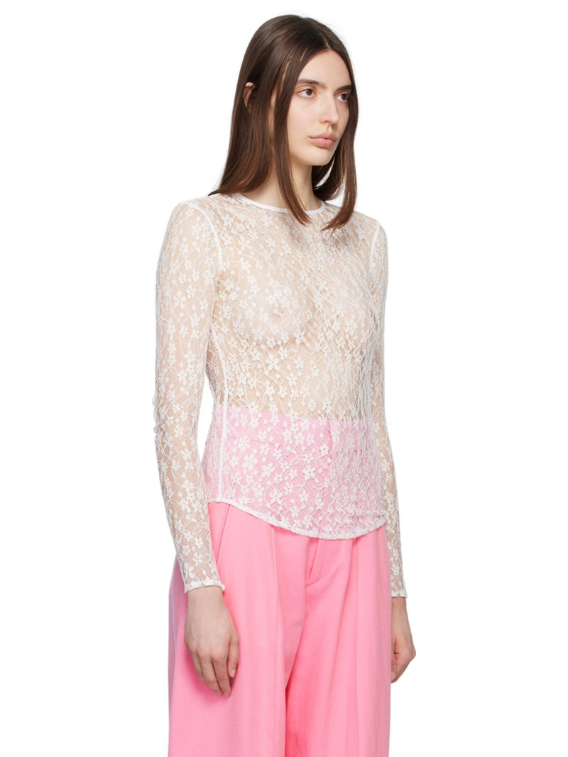 Isabel Marant White Toyela Long Sleeve T-Shirt outlook
