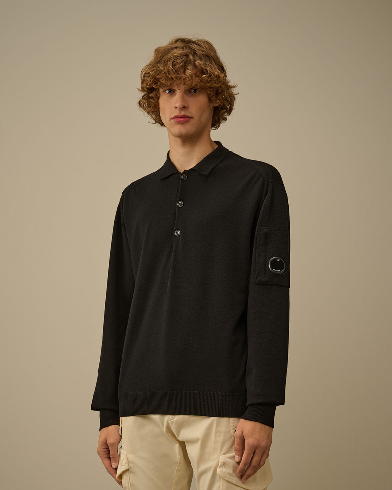 Extrafine Merino Wool Polo Sweater 3