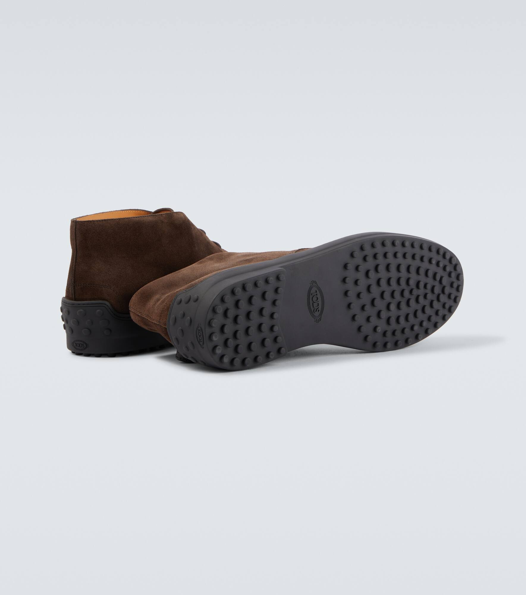 Suede combat boots - 7