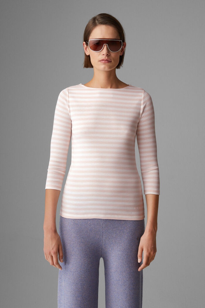Louna Cotton top in Rosé/White - 2