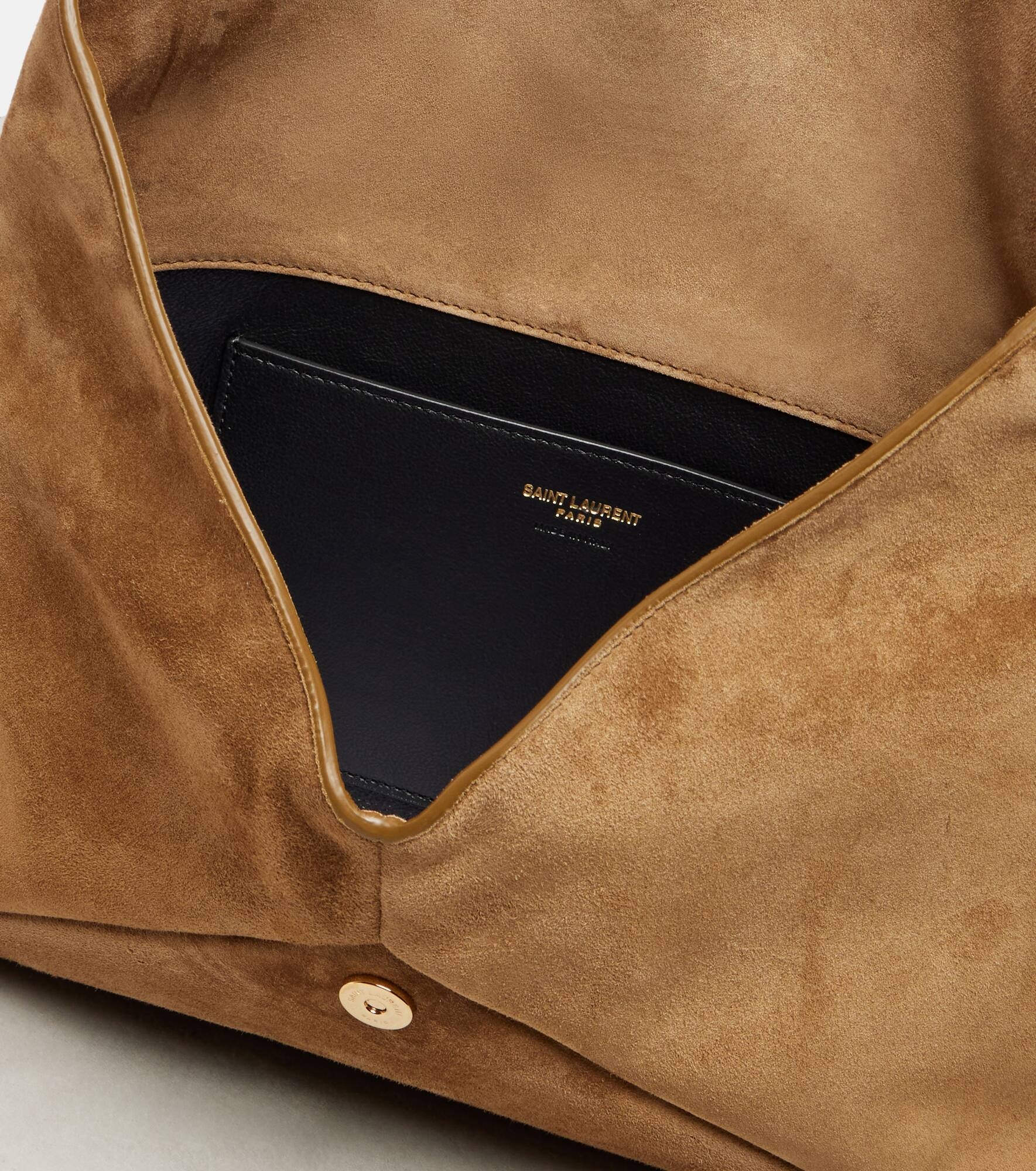 Cassandre Large suede clutch - 3