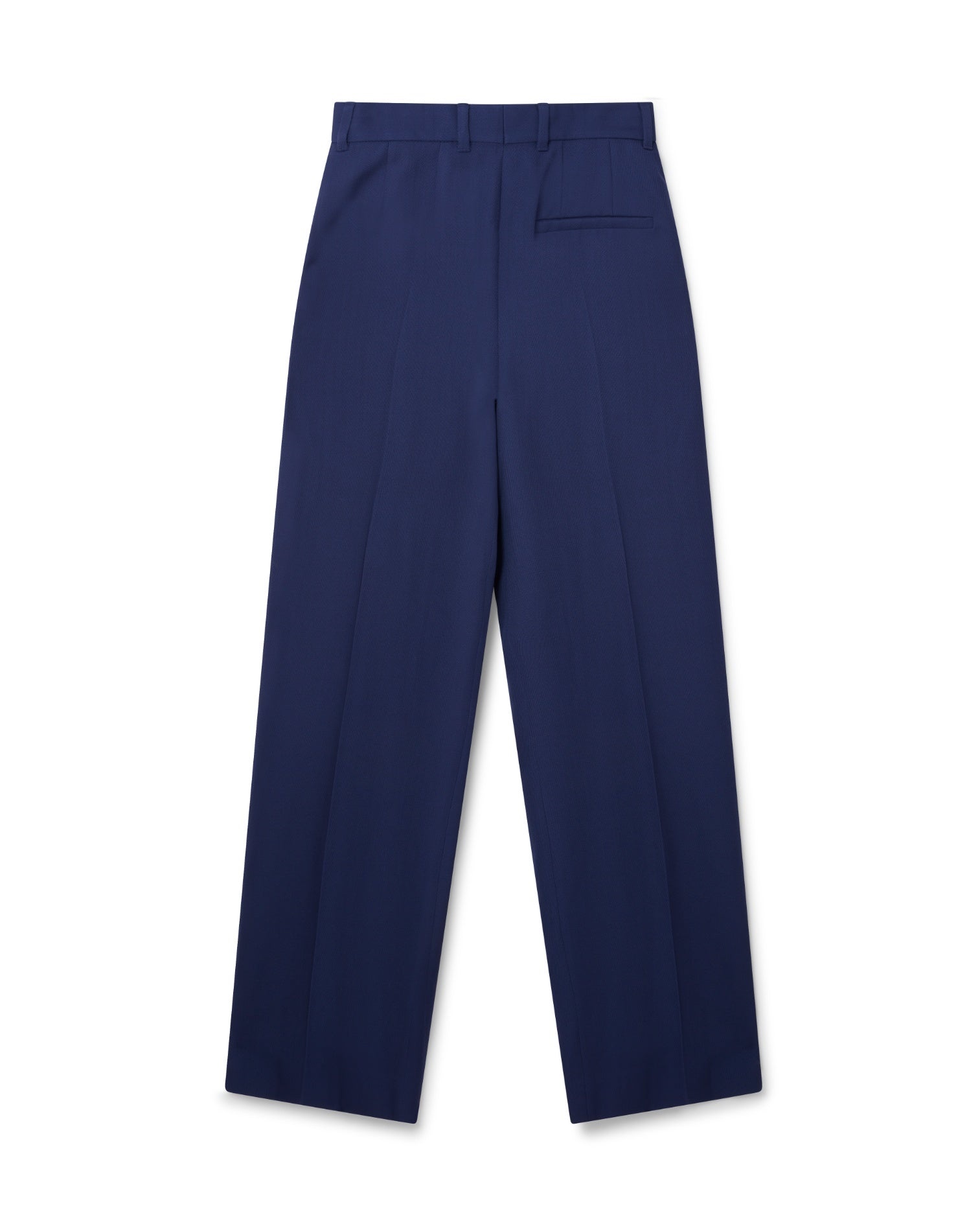 Navy Wide Leg Trousers - 2