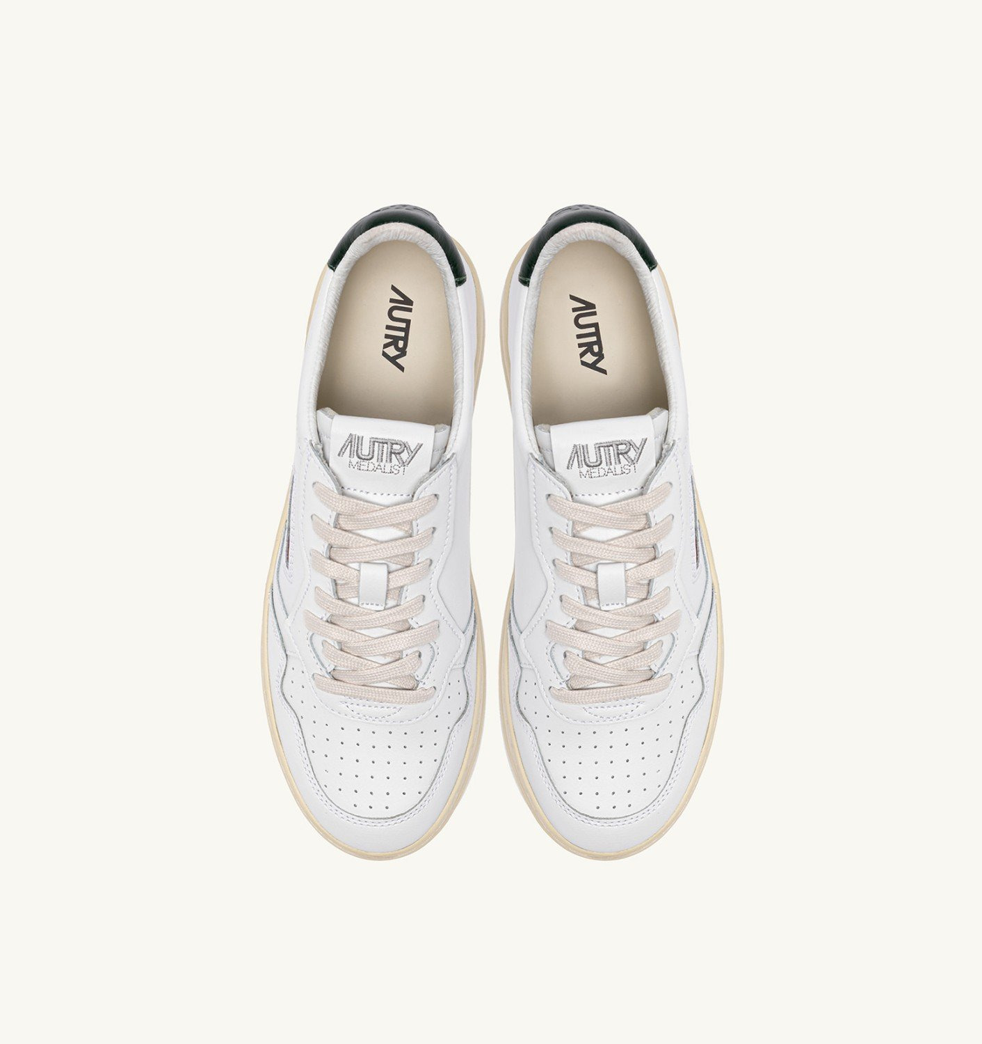 MEDALIST LOW SNEAKERS IN LEATHER AND MOUNTAIN WHITE - 5