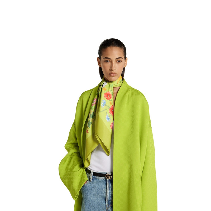 Printed silk twill carré 4