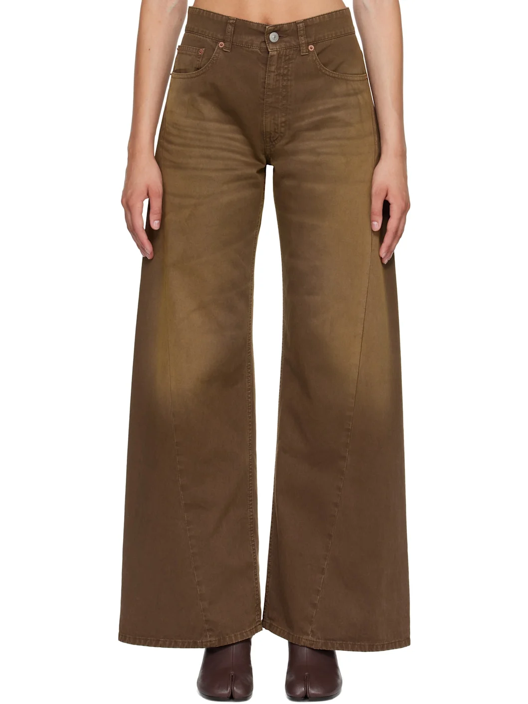 Brown Faded Trousers - 1