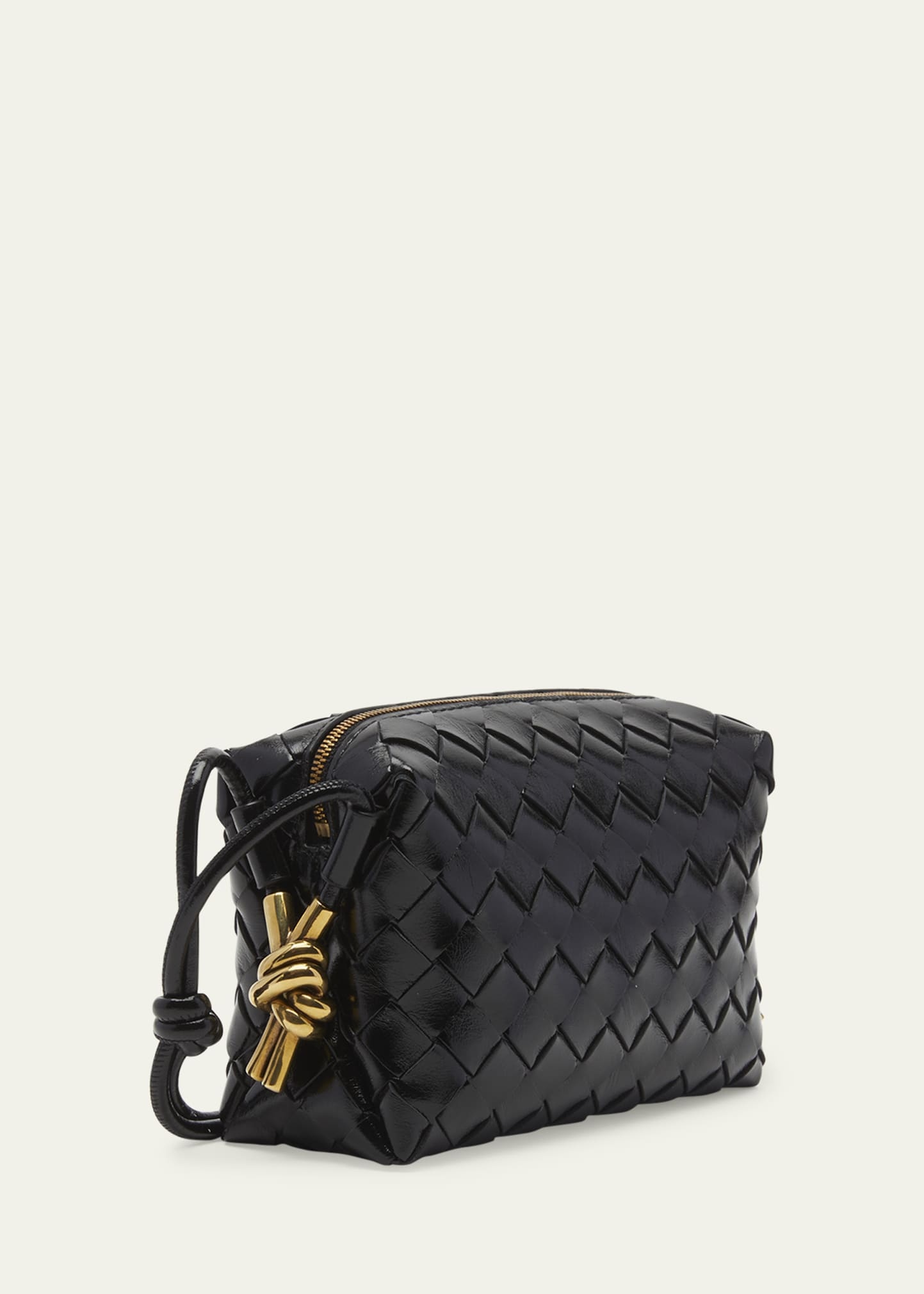 Bottega Veneta Mini Loop Knot Intrecciato Crossbody Bag