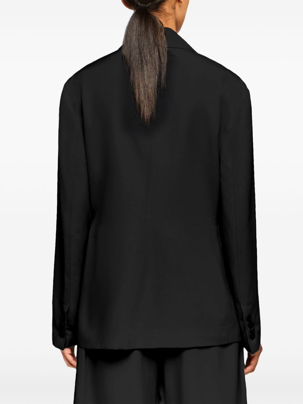 wrap-design blazer - 4