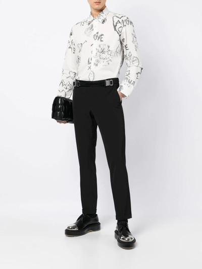 Alexander McQueen graphic-print long-sleeve shirt outlook