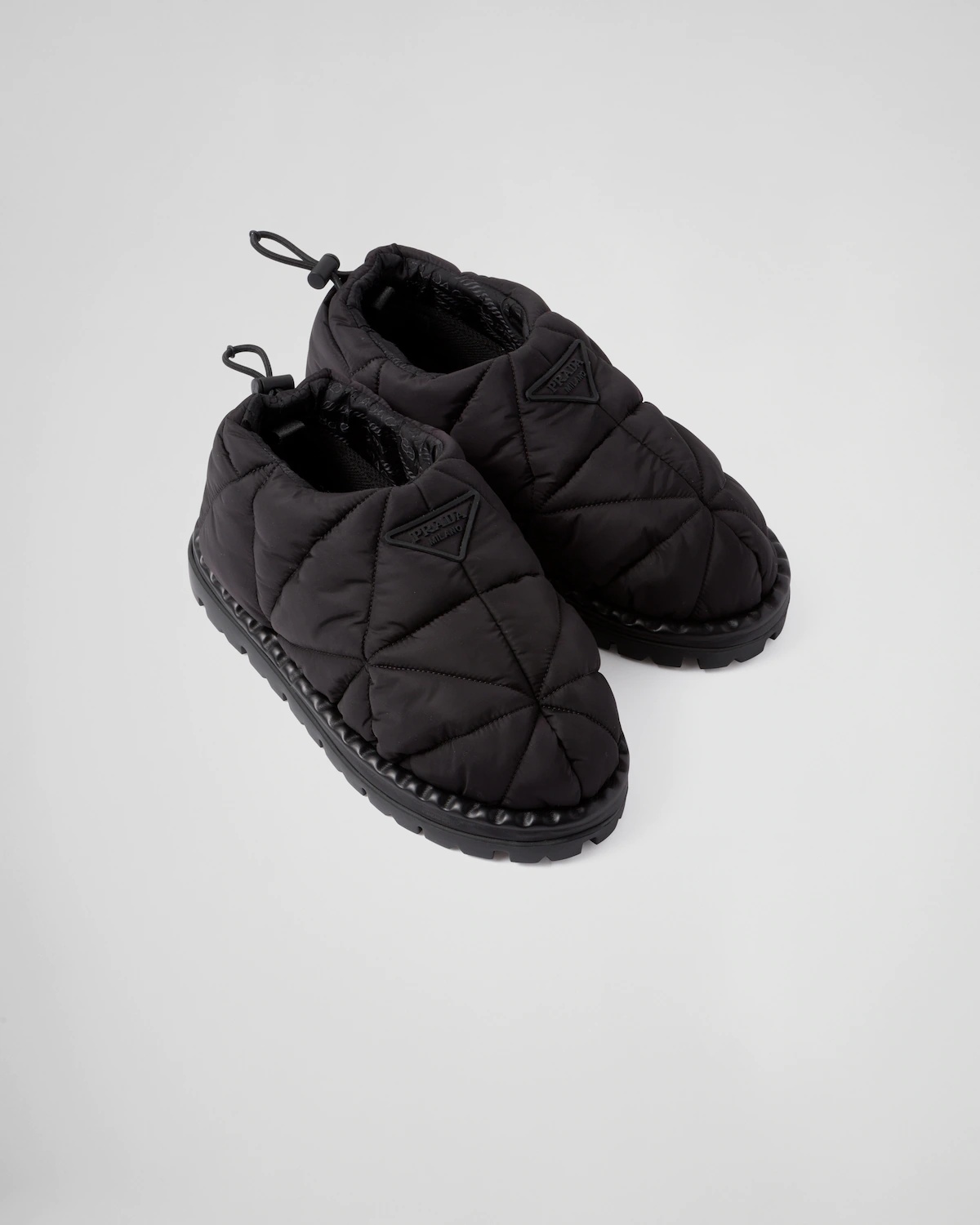 Padded nylon slip-on shoes - 4