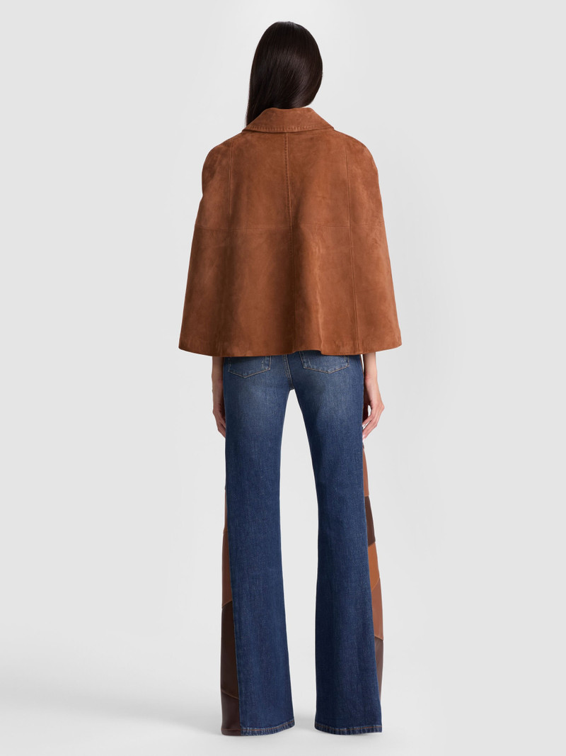 Alice + Olivia REYNALDA SUEDE MINI CAPE outlook